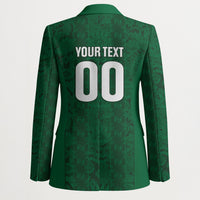 South Africa Indebe Yomhlaba Custom Blazer Ndebele Art Green Edition