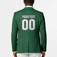 South Africa Indebe Yomhlaba Custom Blazer Ndebele Art Green Edition