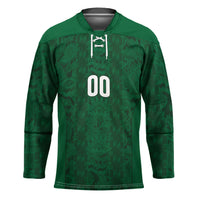 South Africa Indebe Yomhlaba Custom Hockey Jersey Ndebele Art Green Edition