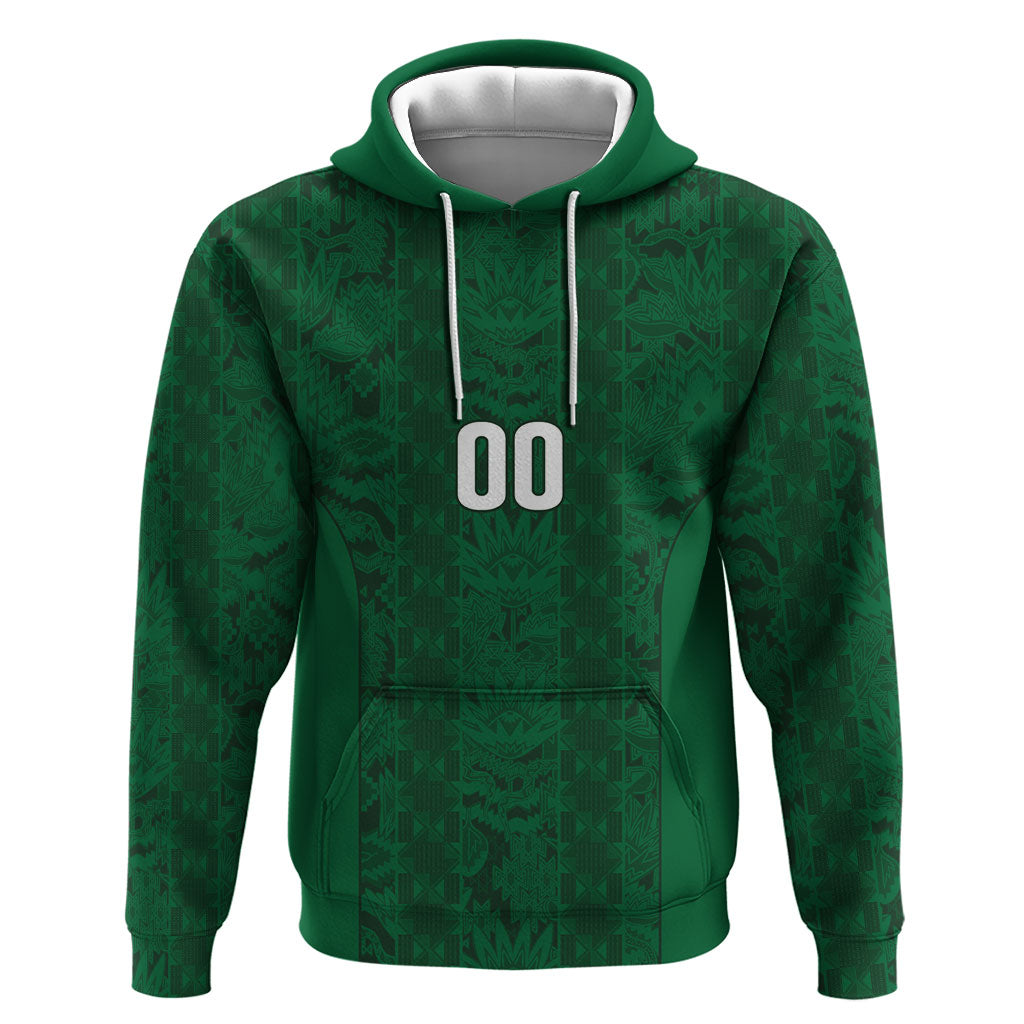 South Africa Indebe Yomhlaba Custom Hoodie Ndebele Art Green Edition
