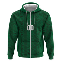 South Africa Indebe Yomhlaba Custom Hoodie Ndebele Art Green Edition