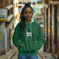 South Africa Indebe Yomhlaba Custom Hoodie Ndebele Art Green Edition