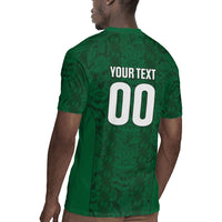 South Africa Indebe Yomhlaba Custom Rugby Jersey Ndebele Art Green Edition