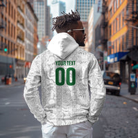 South Africa Indebe Yomhlaba Custom Hoodie Ndebele Art White Edition