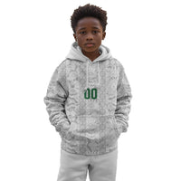 South Africa Indebe Yomhlaba Custom Kid Hoodie Ndebele Art White Edition