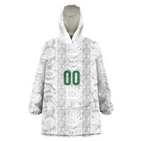 South Africa Indebe Yomhlaba Custom Kid Wearable Blanket Hoodie Ndebele Art White Edition