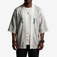 South Africa Indebe Yomhlaba Custom Kimono Ndebele Art White Edition