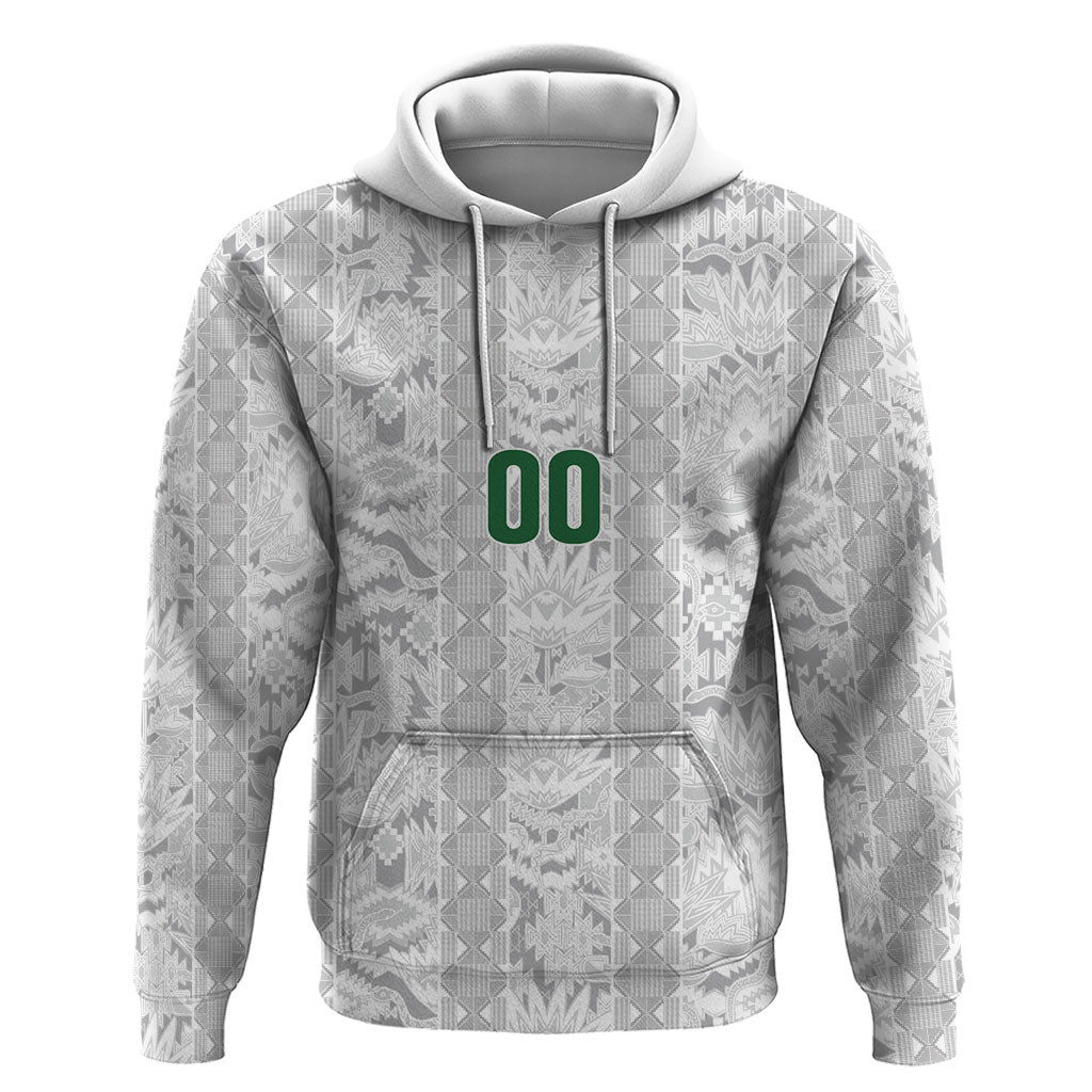 South Africa Indebe Yomhlaba Custom Zip Hoodie Ndebele Art White Edition