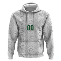 South Africa Indebe Yomhlaba Custom Zip Hoodie Ndebele Art White Edition