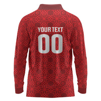 Tunisia Custom Long Sleeve Polo Shirt Carthage Heritage Edition