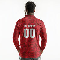 Tunisia Custom Long Sleeve Polo Shirt Carthage Heritage Edition