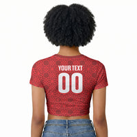 Tunisia Custom Raglan Cropped T shirt Carthage Heritage Edition