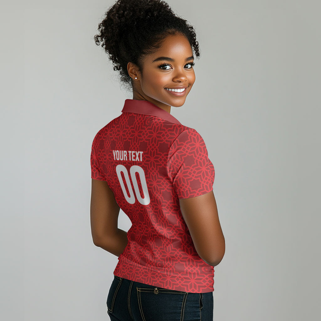 Tunisia Custom Women Polo Shirt Carthage Heritage Edition
