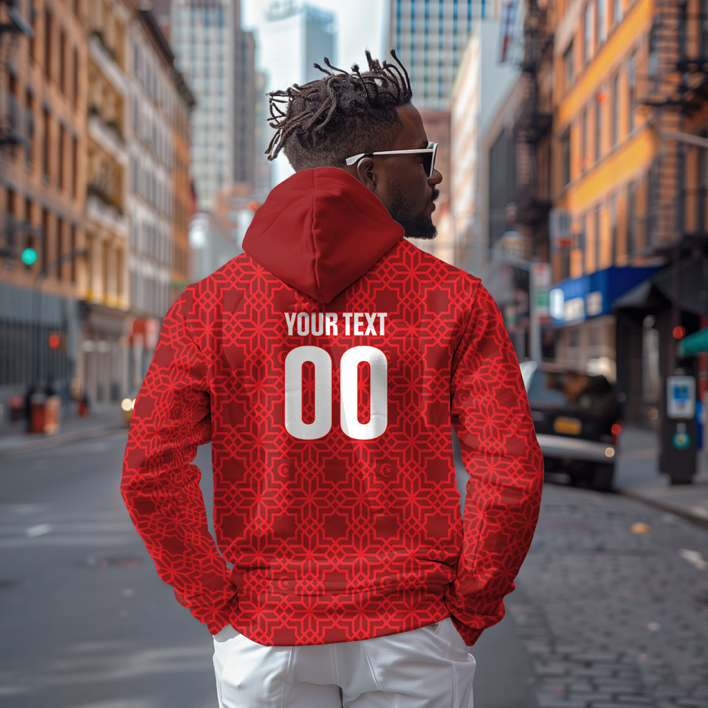 Tunisia Custom Zip Hoodie Carthage Heritage Edition