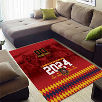 Custom Espana Campeon De Europa Area Rug Spain History Champions LT9 - Wonder Print Shop