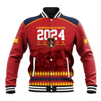 Custom Espana Campeon De Europa Baseball Jacket Spain History Champions LT9 - Wonder Print Shop