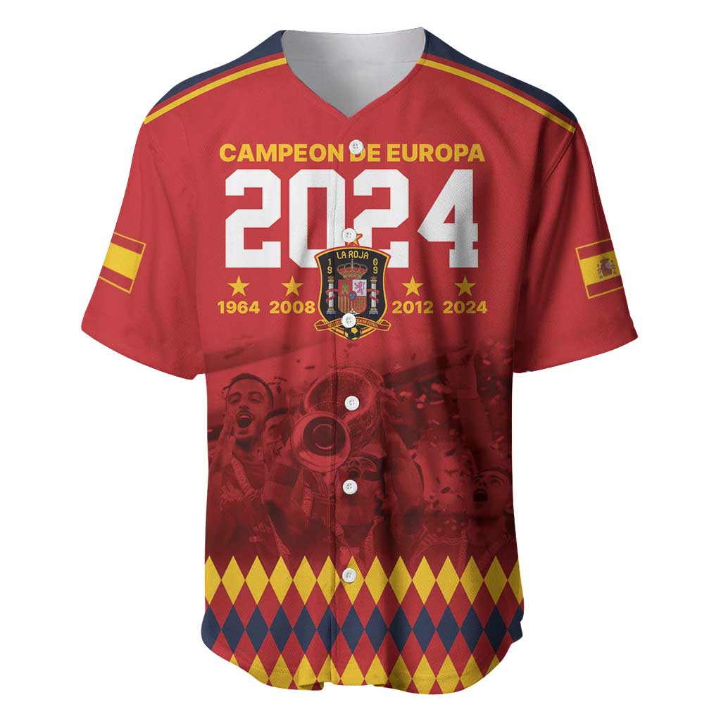 Custom Espana Campeon De Europa Baseball Jersey Spain History Champions LT9 - Wonder Print Shop