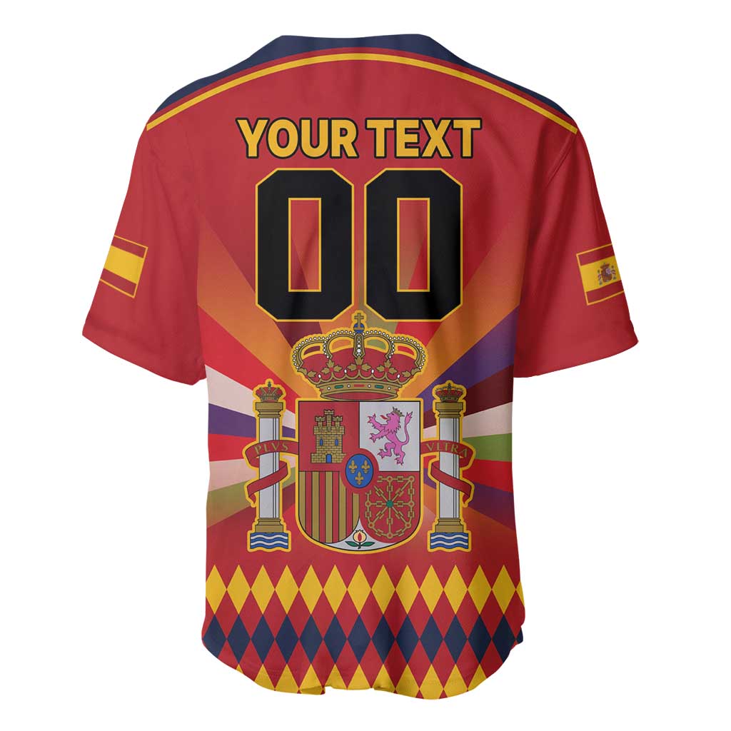 Custom Espana Campeon De Europa Baseball Jersey Spain History Champions LT9 - Wonder Print Shop