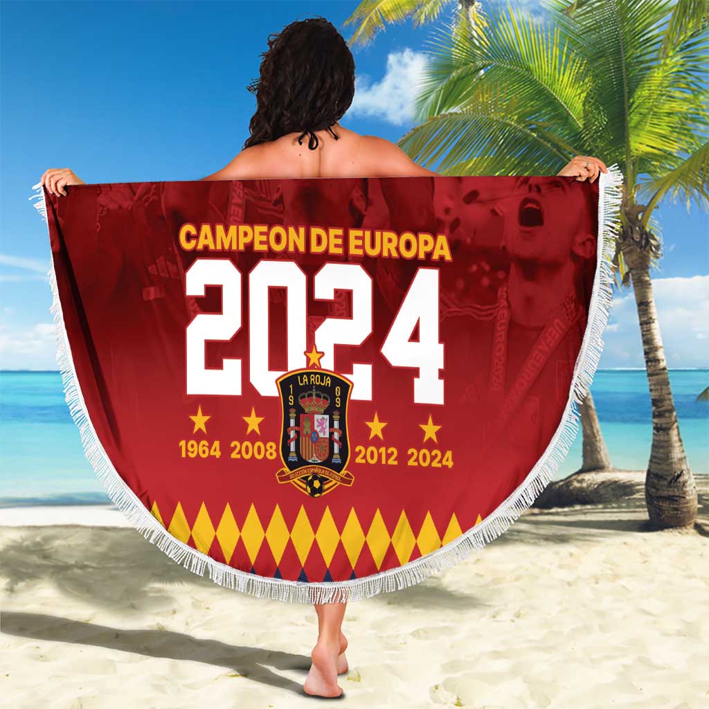 Custom Espana Campeon De Europa Beach Blanket Spain History Champions LT9 - Wonder Print Shop