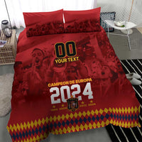 Custom Espana Campeon De Europa Bedding Set Spain History Champions LT9 - Wonder Print Shop