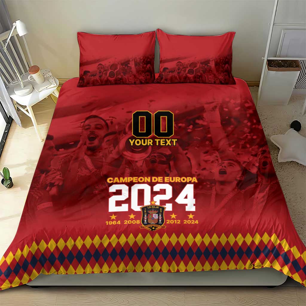 Custom Espana Campeon De Europa Bedding Set Spain History Champions LT9 - Wonder Print Shop