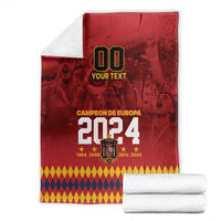 Custom Espana Campeon De Europa Blanket Spain History Champions