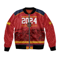 Custom Espana Campeon De Europa Bomber Jacket Spain History Champions LT9 - Wonder Print Shop
