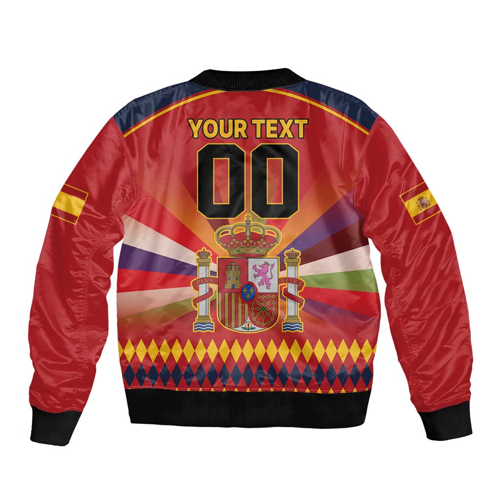 Custom Espana Campeon De Europa Bomber Jacket Spain History Champions LT9 - Wonder Print Shop