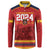Custom Espana Campeon De Europa Button Sweatshirt Spain History Champions LT9 - Wonder Print Shop