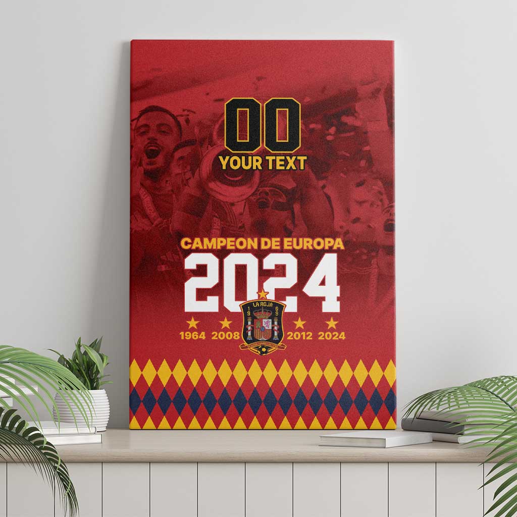 Custom Espana Campeon De Europa Canvas Wall Art Spain History Champions LT9 - Wonder Print Shop
