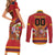 Custom Espana Campeon De Europa Couples Matching Short Sleeve Bodycon Dress and Long Sleeve Button Shirt Spain History Champions LT9 - Wonder Print Shop