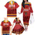 Custom Espana Campeon De Europa Family Matching Off The Shoulder Long Sleeve Dress and Hawaiian Shirt Spain History Champions - Wonder Print Shop