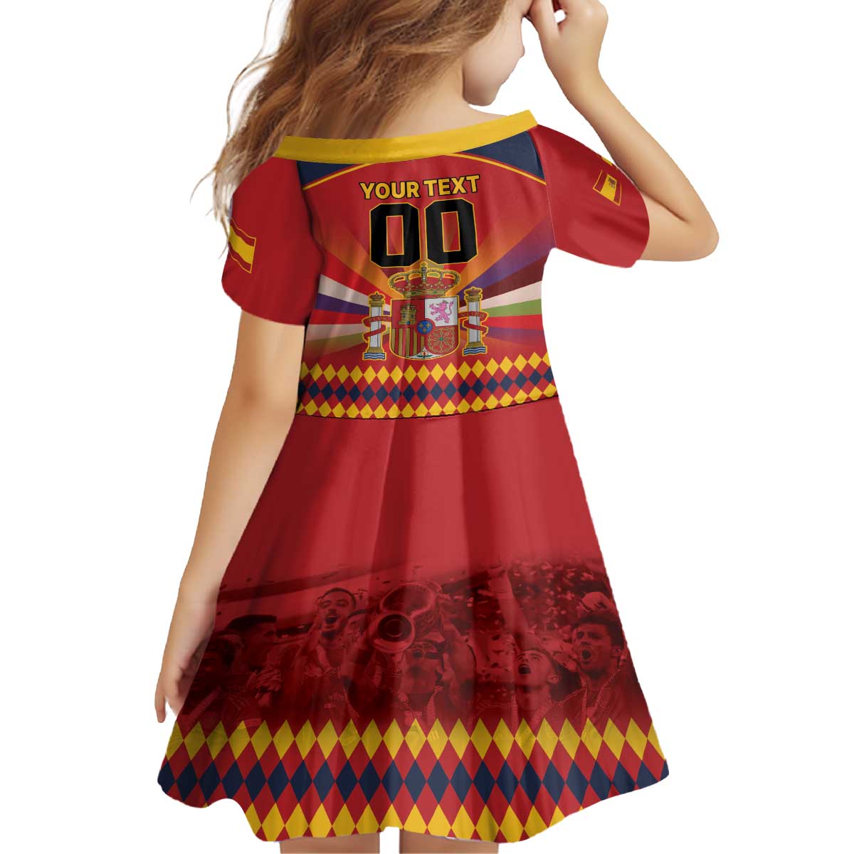 Custom Espana Campeon De Europa Family Matching Puletasi and Hawaiian Shirt Spain History Champions - Wonder Print Shop