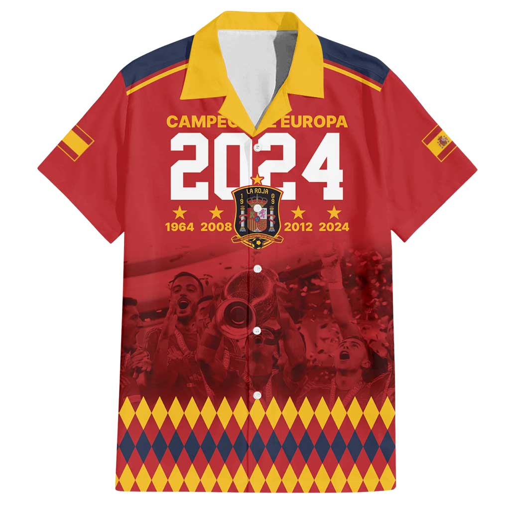 Custom Espana Campeon De Europa Family Matching Summer Maxi Dress and Hawaiian Shirt Spain History Champions - Wonder Print Shop