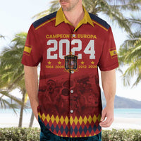 Custom Espana Campeon De Europa Hawaiian Shirt Spain History Champions - Wonder Print Shop