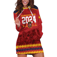 Custom Espana Campeon De Europa Hoodie Dress Spain History Champions - Wonder Print Shop
