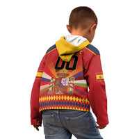 Custom Espana Campeon De Europa Kid Hoodie Spain History Champions - Wonder Print Shop