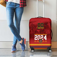 Custom Espana Campeon De Europa Luggage Cover Spain History Champions - Wonder Print Shop