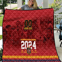 Custom Espana Campeon De Europa Quilt Spain History Champions - Wonder Print Shop