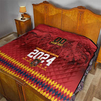 Custom Espana Campeon De Europa Quilt Spain History Champions - Wonder Print Shop