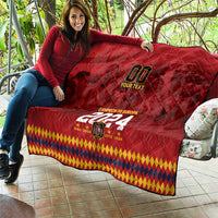 Custom Espana Campeon De Europa Quilt Spain History Champions - Wonder Print Shop