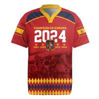 Custom Espana Campeon De Europa Rugby Jersey Spain History Champions - Wonder Print Shop