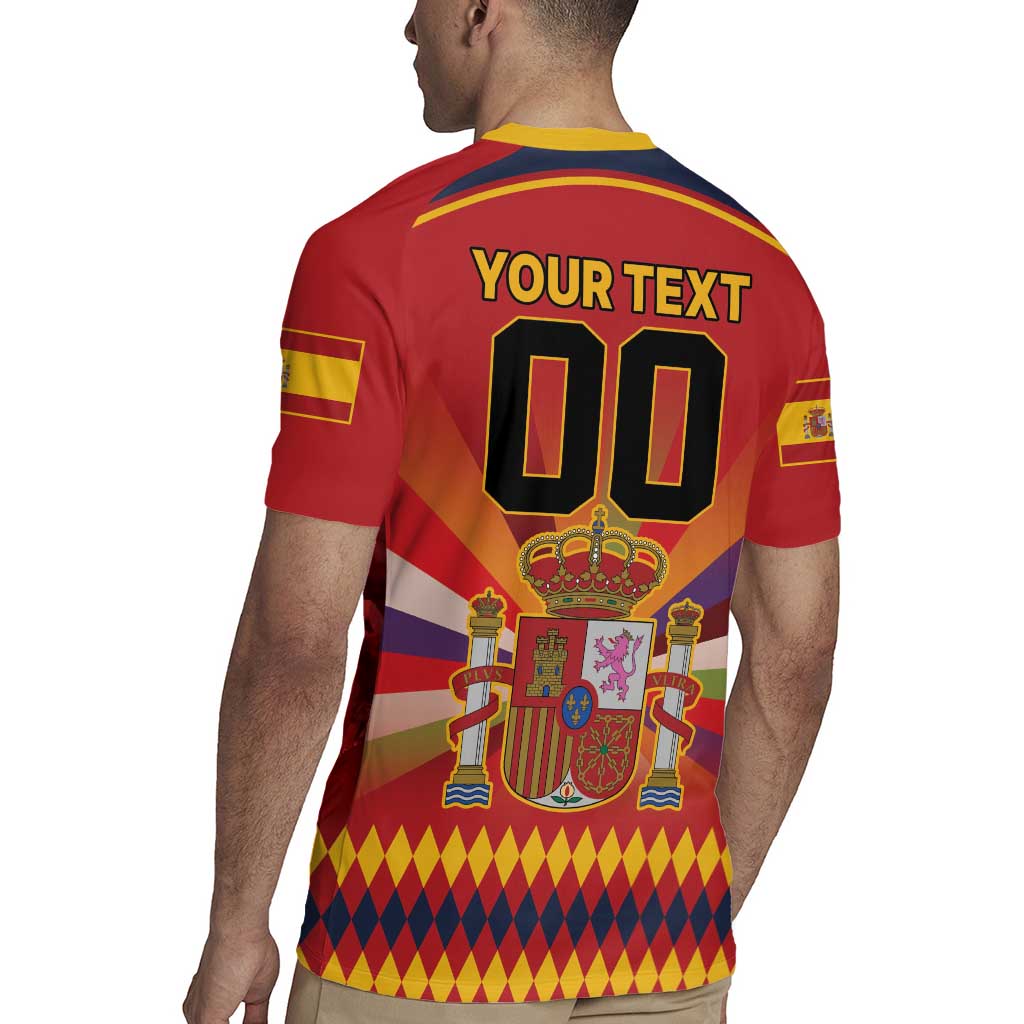 Custom Espana Campeon De Europa Rugby Jersey Spain History Champions - Wonder Print Shop