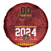 Custom Espana Campeon De Europa Spare Tire Cover Spain History Champions - Wonder Print Shop