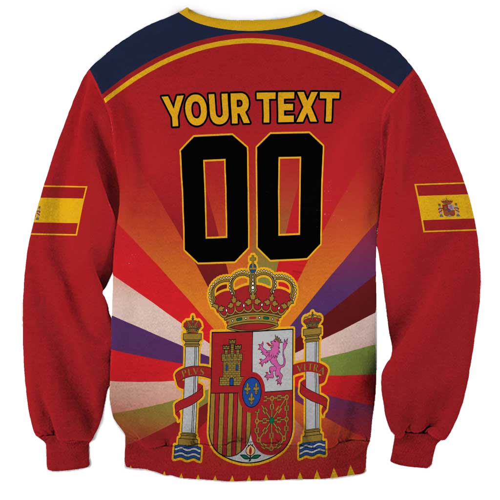 Custom Espana Campeon De Europa Sweatshirt Spain History Champions - Wonder Print Shop