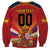 Custom Espana Campeon De Europa Sweatshirt Spain History Champions - Wonder Print Shop