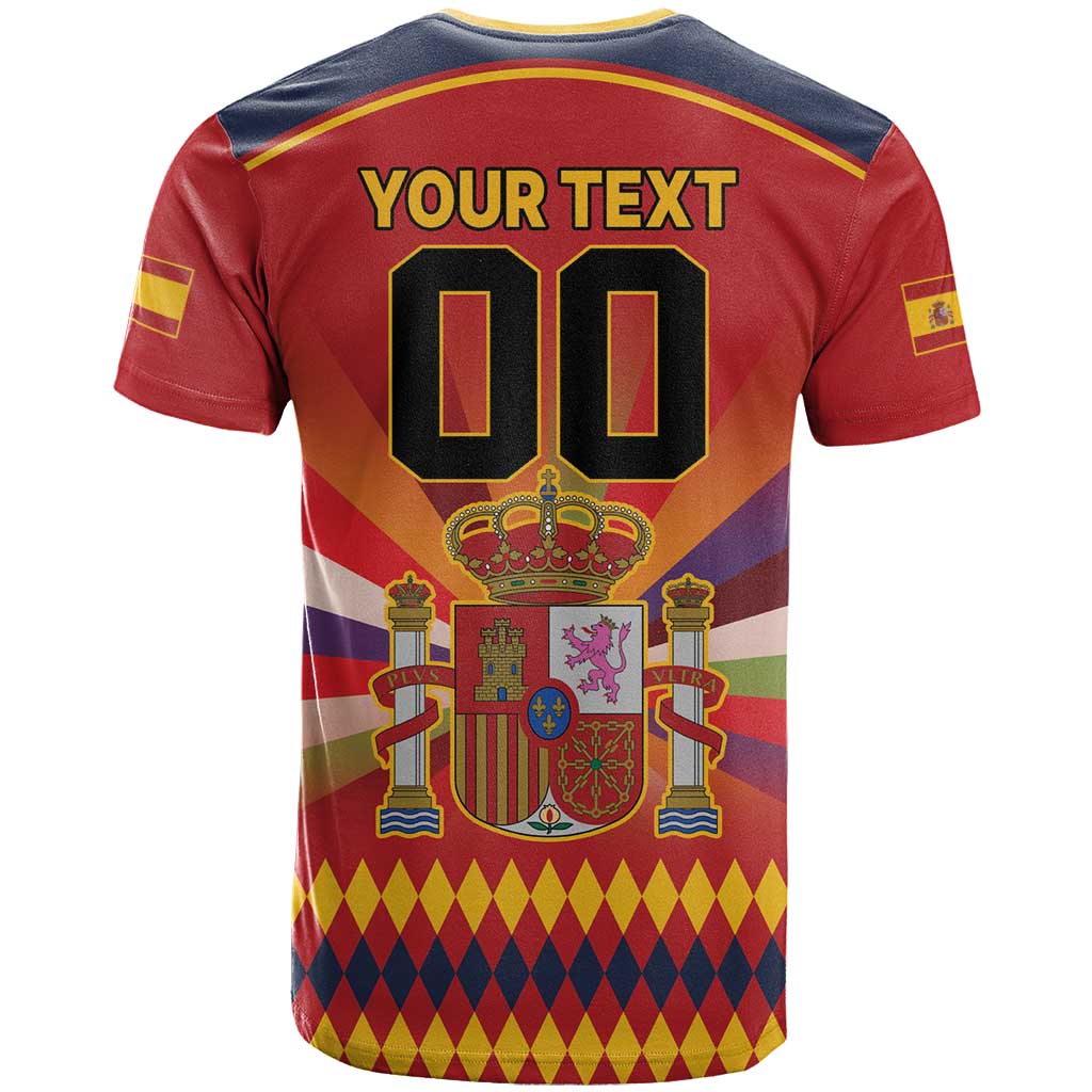 Custom Espana Campeon De Europa T Shirt Spain History Champions - Wonder Print Shop