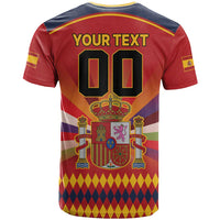 Custom Espana Campeon De Europa T Shirt Spain History Champions - Wonder Print Shop