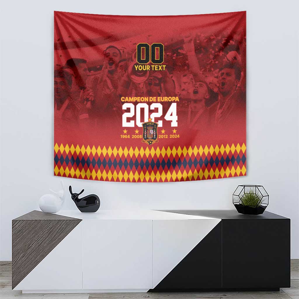 Custom Espana Campeon De Europa Tapestry Spain History Champions - Wonder Print Shop