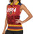 Custom Espana Campeon De Europa Women Sleeveless Polo Shirt Spain History Champions - Wonder Print Shop